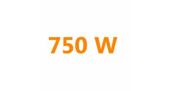 750 Watt for faster heating