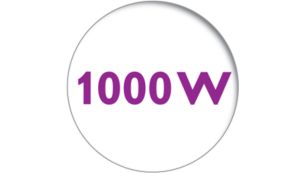 1000 Watt for faster heating