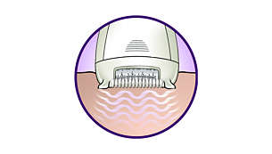 Barra massajadora vibratória estimula e acalma a pele