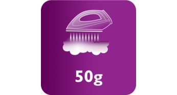 Подаване на пара до 50 г/мин за по-добро премахване на гънки