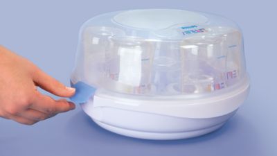 how to use philips avent microwave steriliser