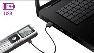 Batterijen opladen via USB