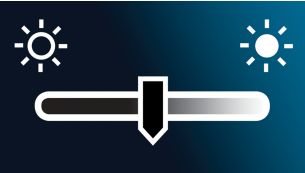 Luminosità del display regolabile per una visualizzazione ottimale