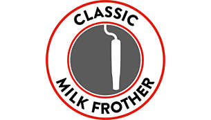Classic milk frother for a tasty Cappuccino