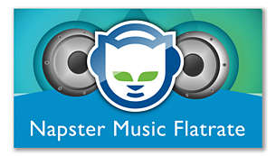 Stream ruim 10 miljoen geweldige nummers vanaf Napster*
