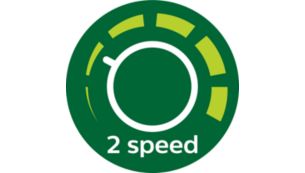 2 velocidades para frutas e legumes macios e duros