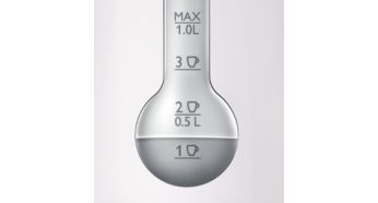 One cup indicator to boil only the water you need