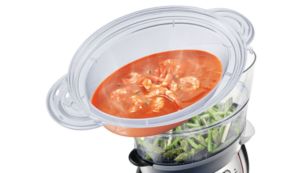 XL steaming bowl for soup, stew, rice and more