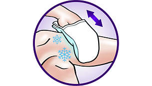 Soulagez votre peau avec ce gant de gel froid, pour une épilation douce