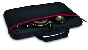Zippered external compartment - for extra storage