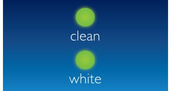 Clean and White Mode: proven to remove stains