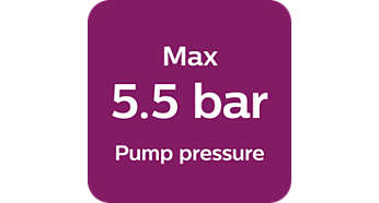 Μέγιστη πίεση αντλίας 5,5 bar