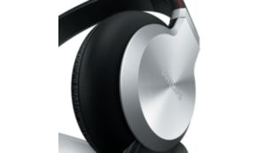 Superficie esterna delle cuffie in alluminio leggero ma resistente