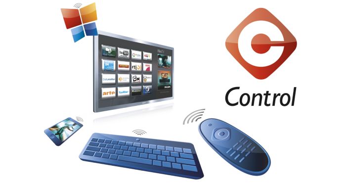 Control the TV with your smart phone, tablet or keyboard