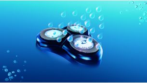 Washable shaver with QuickRinse system