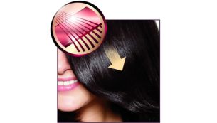 2 veces más suave con el cabello, gracias a las placas cerámicas SilkySmooth