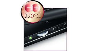 Control preciso de 220 °C con temperatura ajustable