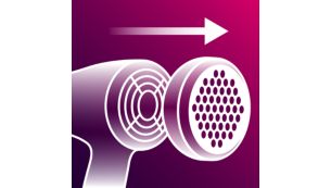 Avoid hair trapping with the removable filter