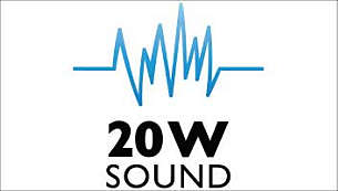 Feel the power of 20 W(2x 10W) RMS