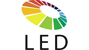 "LED technology ensures natural color and thin design"