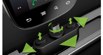 Интелигентно проектираната FlexiDock за поставяне и зареждане на вашия телефон с Android