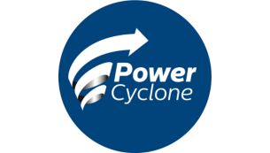 PowerCyclone technology separates dust and air in one go