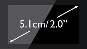 Jasen 5,1 cm (2,0-palčni ) zaslon s črnim besedilom na belem ozadju