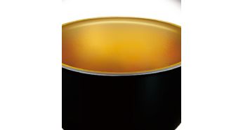 Golden coating ensures inner pot durable and non-stick.