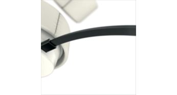 El cable plano antienredos de 1,2 m lo mantiene sin deformaciones ni nudos