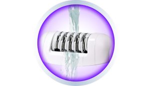 Washable epilation head for extra hygiene and easy cleaning
