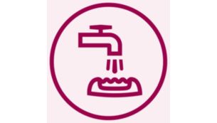 Ekstra hijyen ve kolay temizleme için yıkanabilir epilasyon başlığı