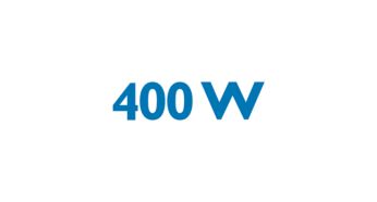 Powerful 400 W motor