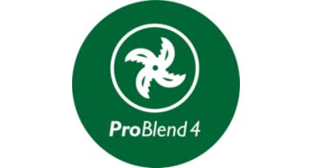 Звездообразен нож с технологията ProBlend 4 за ефективно пасиране и смесване