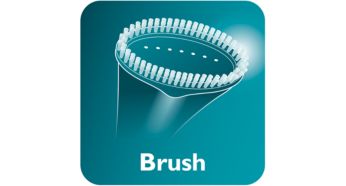 Brush accessory for a smooth finish