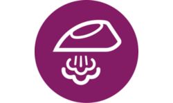 Эффективное разглаживание складок благодаря постоянной подаче пара 25 г/мин