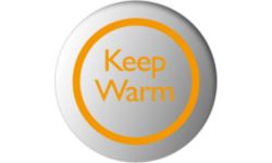 Функция Keep warm поддерживает заданную температуру воды