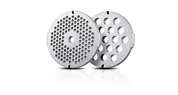 2 hygienic stainless steel grinding discs (5, 8 mm)