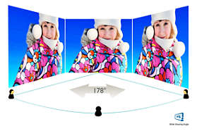 IPS LED wide view technology for image and color accuracy