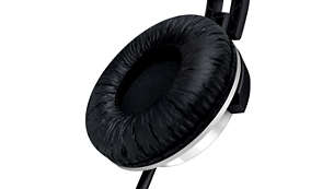 Almohadillas suaves para sesiones de audición cómodas y prolongadas