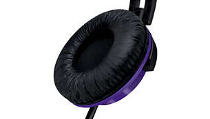 Soft ear cushions for comfortable, long listening sessions
