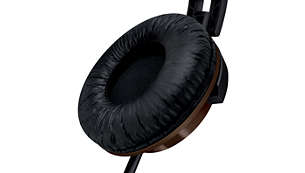 Soft ear cushions for comfortable, long listening sessions