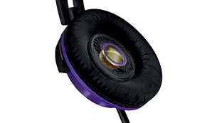 32 mm speaker driver delivers powerful and dynamic sound