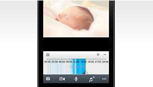 Ouders praten met baby via iPhone/iPad