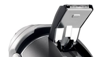 Pop-up trimmer: Perfect for sideburns and mustache
