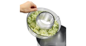 Easy checking of the pulp with see-through pulp container
