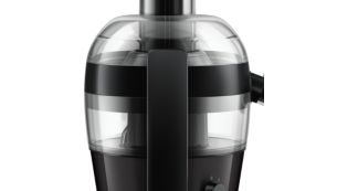 Easy checking of pulp with see-through pulp container