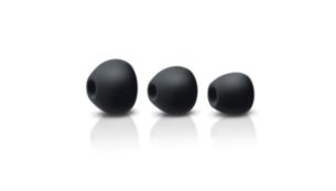 3 interchangeable rubber ear caps for optimal fit in all ear