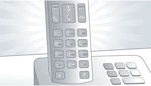 Keypad backlight for fast access even in dark rooms