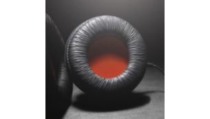 Soft 85mm diameter cushions for extended comfort