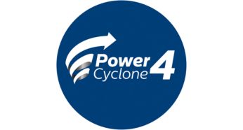 Công nghệ PowerCyclone 4 phân tách bụi và không khí chỉ trong một lượt hút